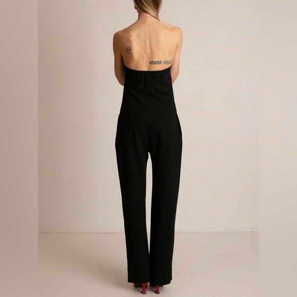 NOMIA NYC Designer Sz 2 Black Fluid Jumpsuit New Without Tag - Picture 3 of 16